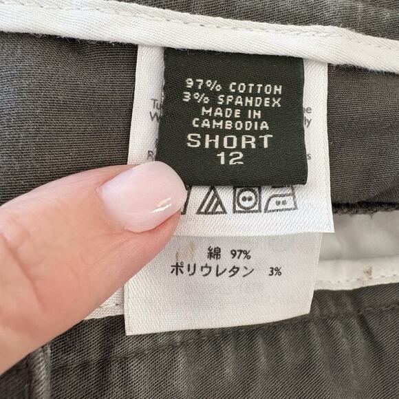 Eddie Bauer Olive Green Mercer Fit Bootcut Pants Womens Size 12 Short (1881) - Picture 4 of 5